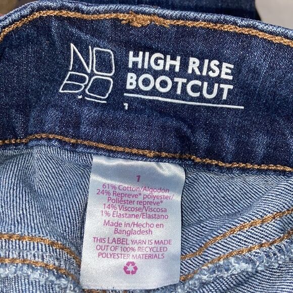 NO BO HIGH RISE BOOT COOT JEANS SIZE 1 - Picture 6 of 8
